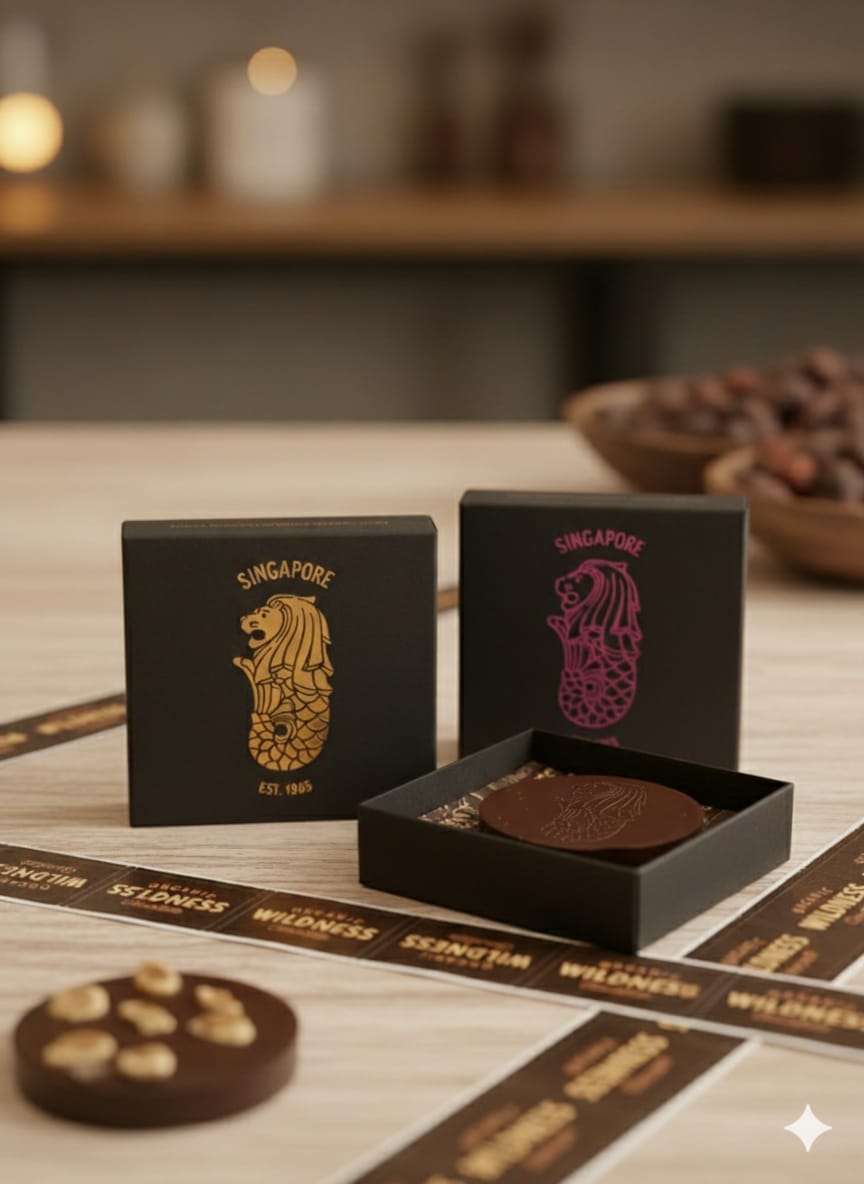 Merlion Pure Dark chocolate with Hazelnut from Bhutan
