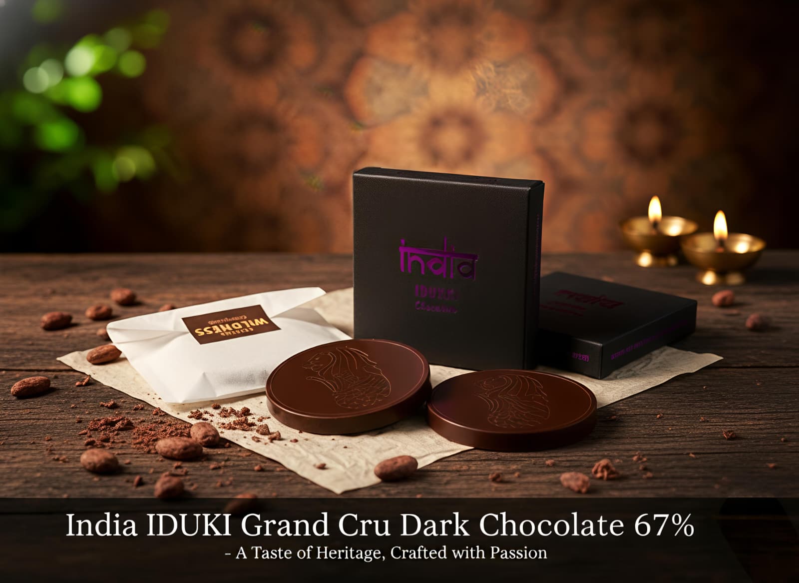 Idukki, India Grand Cru Merlion chocolate